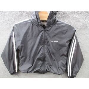 Vintage Y2K Donald TRUMP MARINA Hotel Casino Hood Lined Nylon Men Medium Jacket